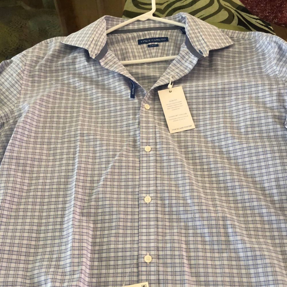 Vince  camuto slim fit comfort collar